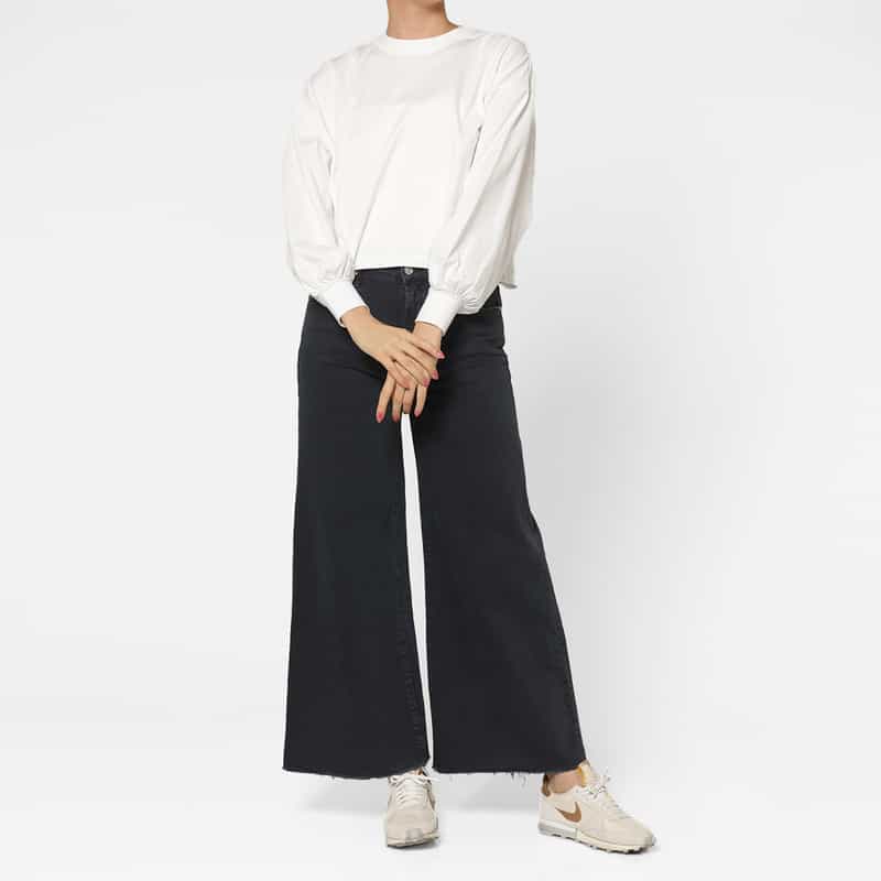 HYKE HYKE＜ハイク＞ コットン素材ロングスリーブカットソー WHITE