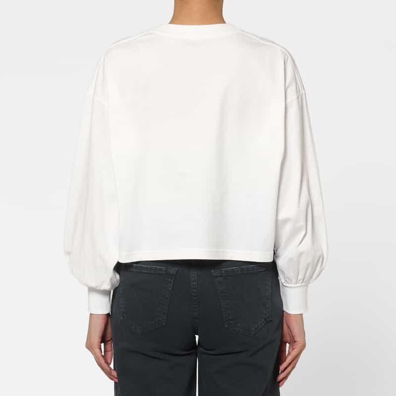 HYKE HYKE＜ハイク＞ コットン素材ロングスリーブカットソー WHITE