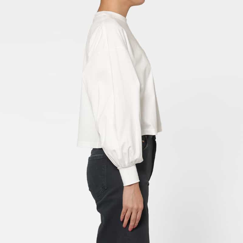 HYKE HYKE＜ハイク＞ コットン素材ロングスリーブカットソー WHITE