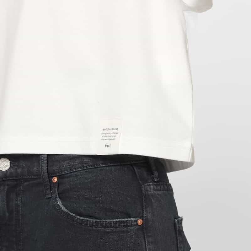 HYKE HYKE＜ハイク＞ コットン素材ロングスリーブカットソー WHITE