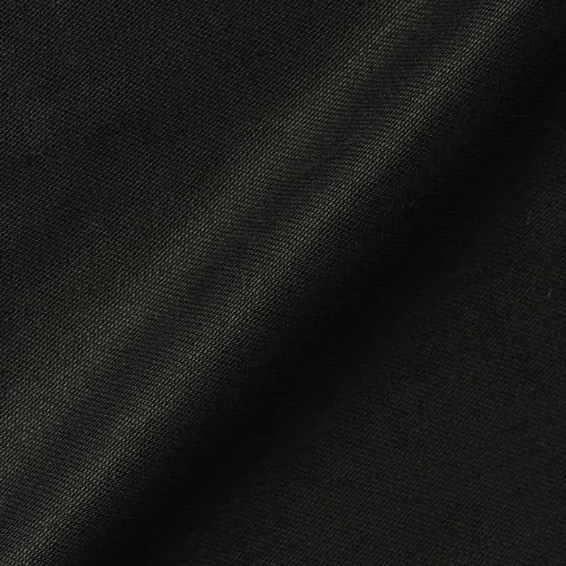 HYKE バックサテン バレルレッグパンツ BLACK