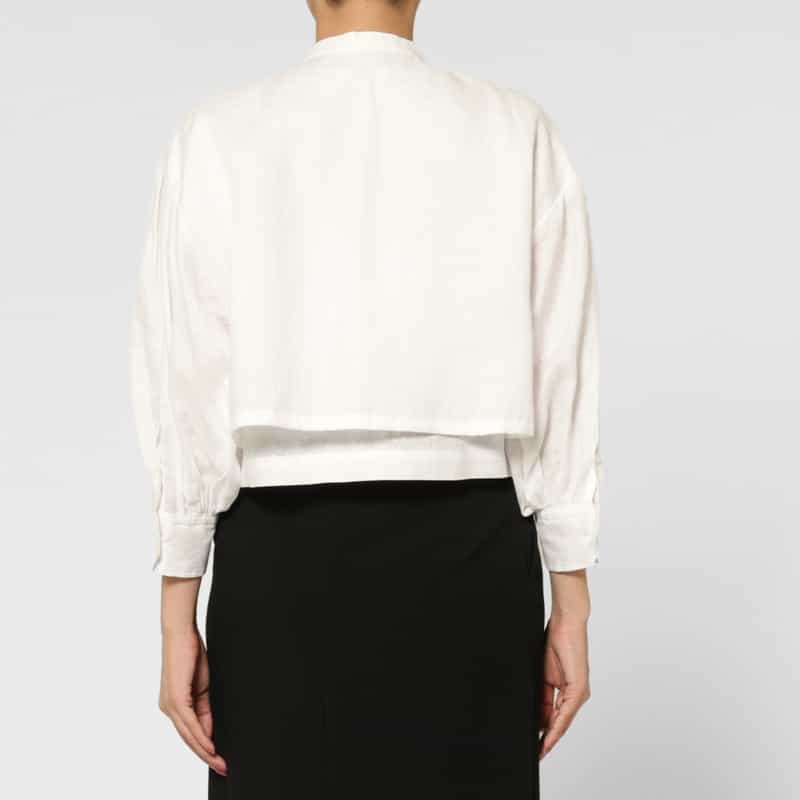 HYKE HYKE ＜ハイク＞ バルーンスリーブ ブラウス WHITE