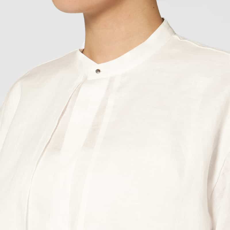 HYKE HYKE ＜ハイク＞ バルーンスリーブ ブラウス WHITE