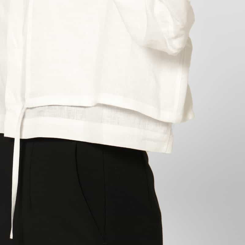 HYKE HYKE ＜ハイク＞ バルーンスリーブ ブラウス WHITE