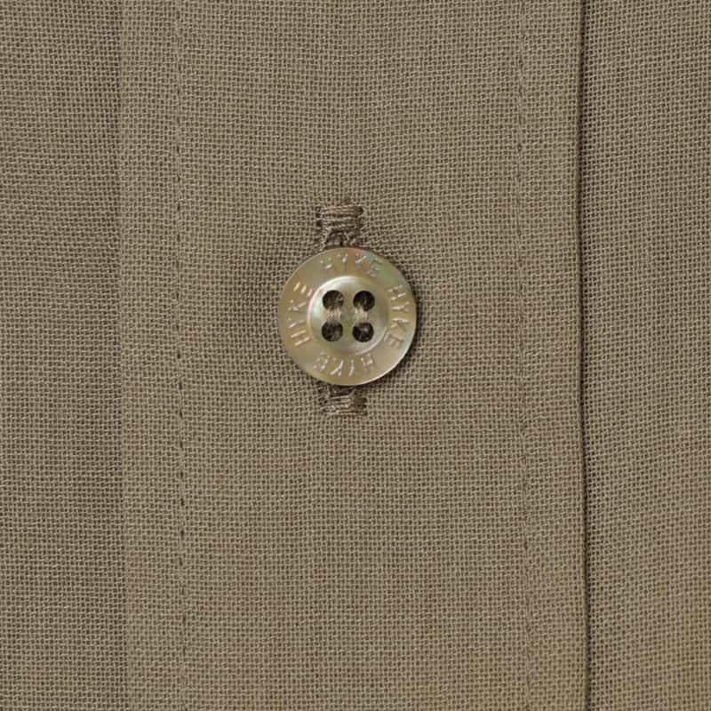 HYKE HYKE ＜ハイク＞ シアー素材 バルーンスリーブ クロップドシャツ BEIGE