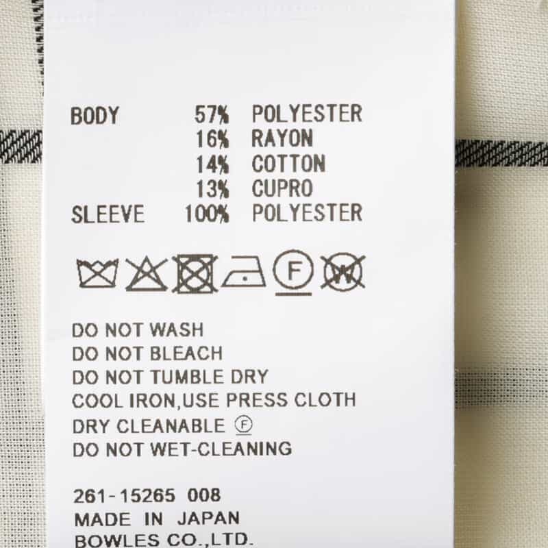 HYKE HYKE ＜ハイク＞ シアー素材ウインドウペーン柄ブラウス IVORY