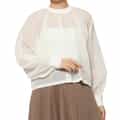 HYKE ＜ハイク＞ シアー素材ブラウス