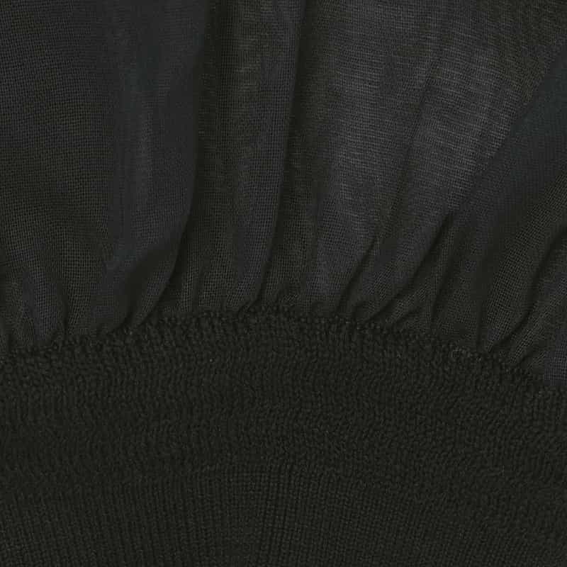 HYKE HYKE ＜ハイク＞ シアー素材ブラウス BLACK