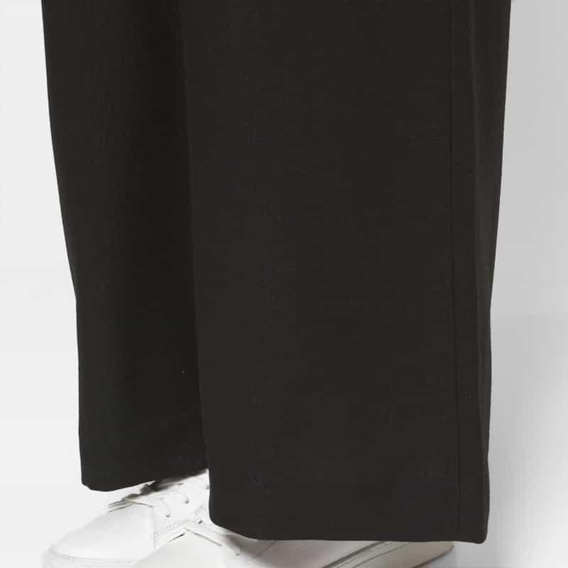 HYKE HYKE ＜ハイク＞ バックレースアップデザイン Vネックジャンプスーツ BLACK