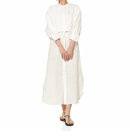 HYKE ＜ハイク＞ バルーンスリーブ シャツドレス