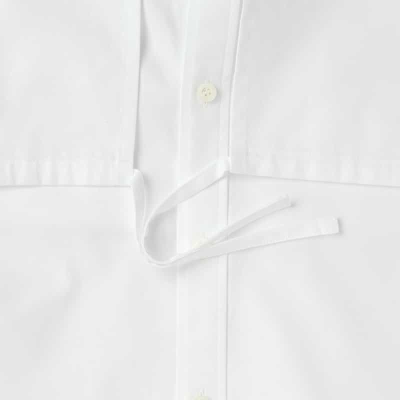 HYKE HYKE ＜ハイク＞ コンビネーション シアースリーブシャツドレス WHITE