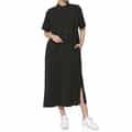 HYKE＜ハイク＞ ハーフスリーブ スリット入りマキシドレス
