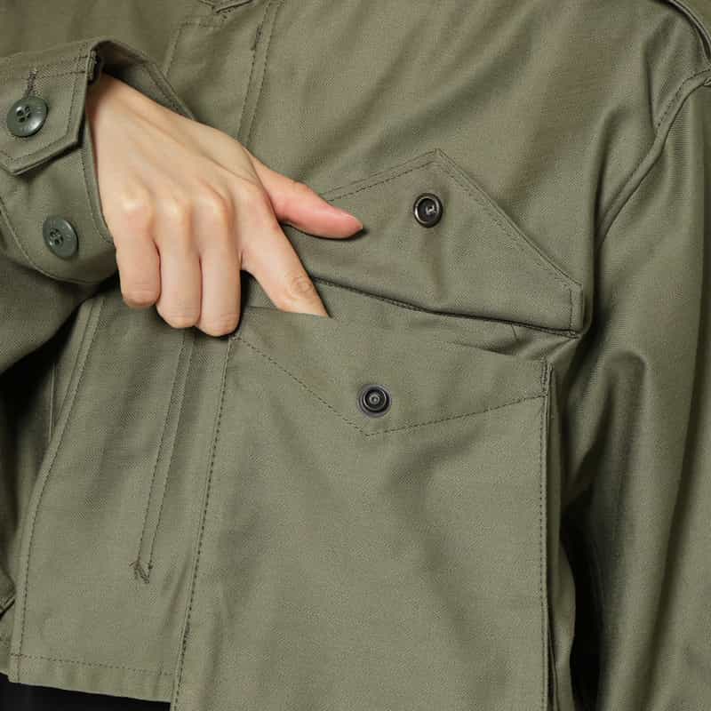 HYKE HYKE ＜ハイク＞ M-51 クロップドフィールドジャケット KHAKI