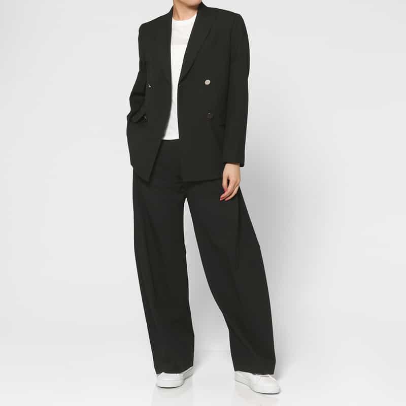 HYKE HYKE ＜ハイク＞ ダブルブレストブレザー BLACK