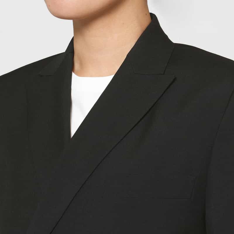 HYKE HYKE ＜ハイク＞ ダブルブレストブレザー BLACK