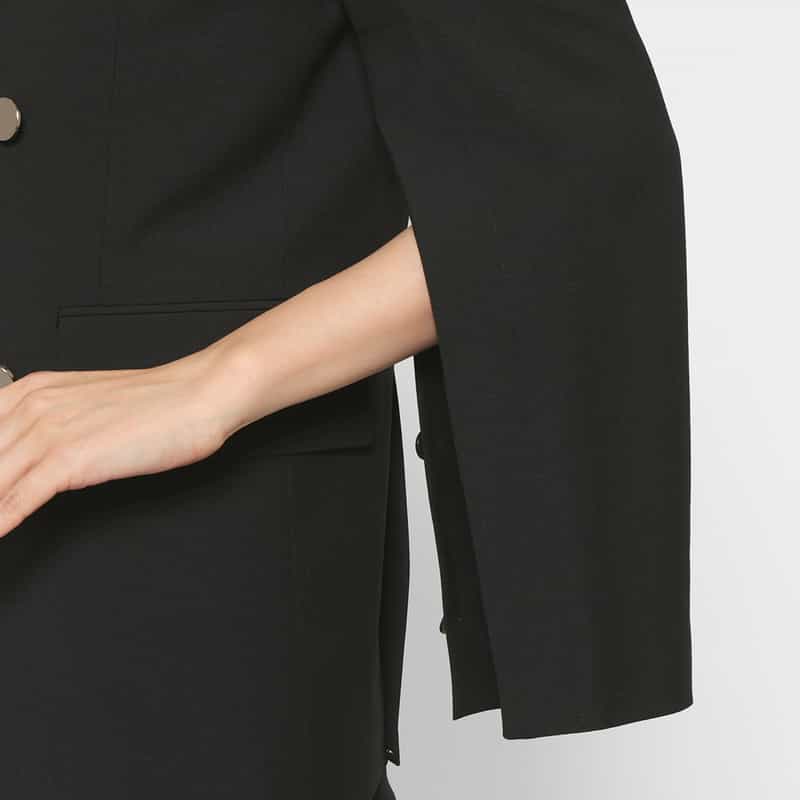 HYKE HYKE ＜ハイク＞ ダブルブレストブレザー BLACK