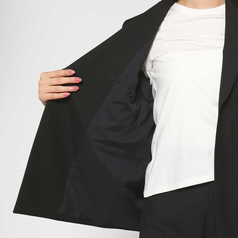 HYKE HYKE ＜ハイク＞ ダブルブレストブレザー BLACK