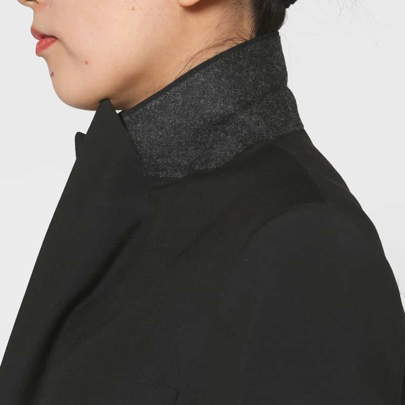 HYKE HYKE ＜ハイク＞ ダブルブレストブレザー BLACK