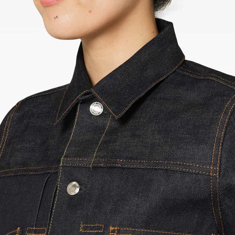 HYKE HYKE ＜ハイク＞ TYPE2 シアースリーブ デニムジャケット NAVY