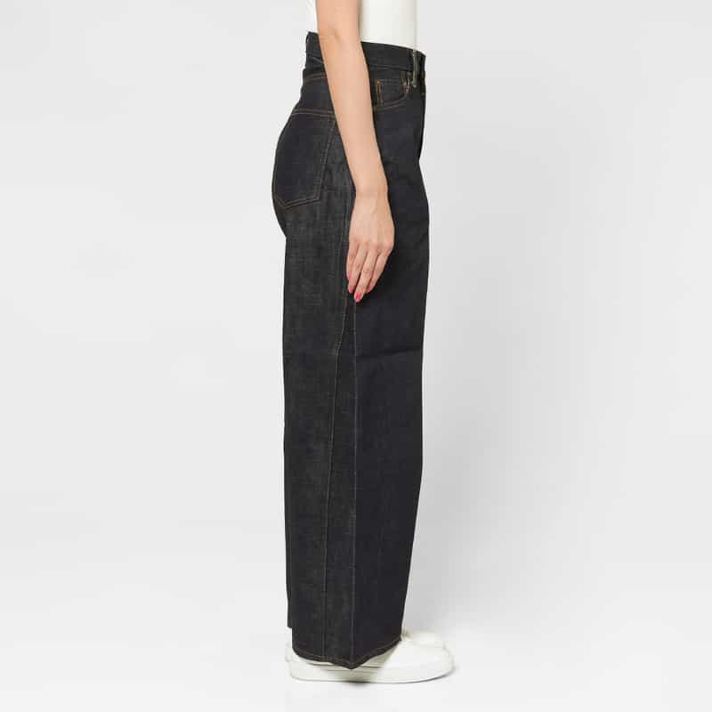 HYKE HYKE ＜ハイク＞ バレルレッグ デニムパンツ NAVY