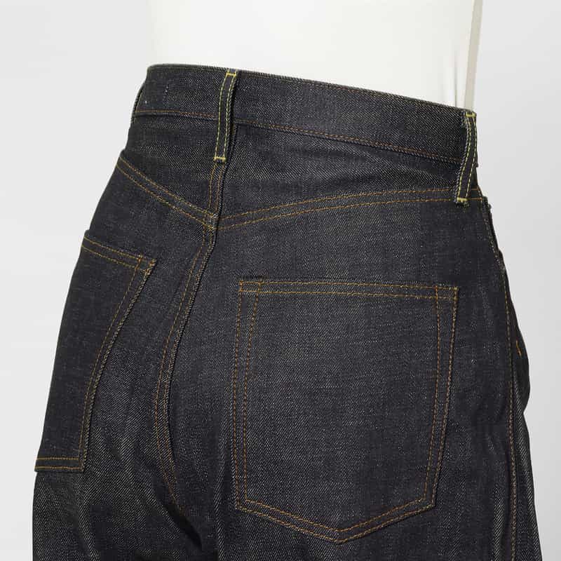 HYKE HYKE ＜ハイク＞ バレルレッグ デニムパンツ NAVY