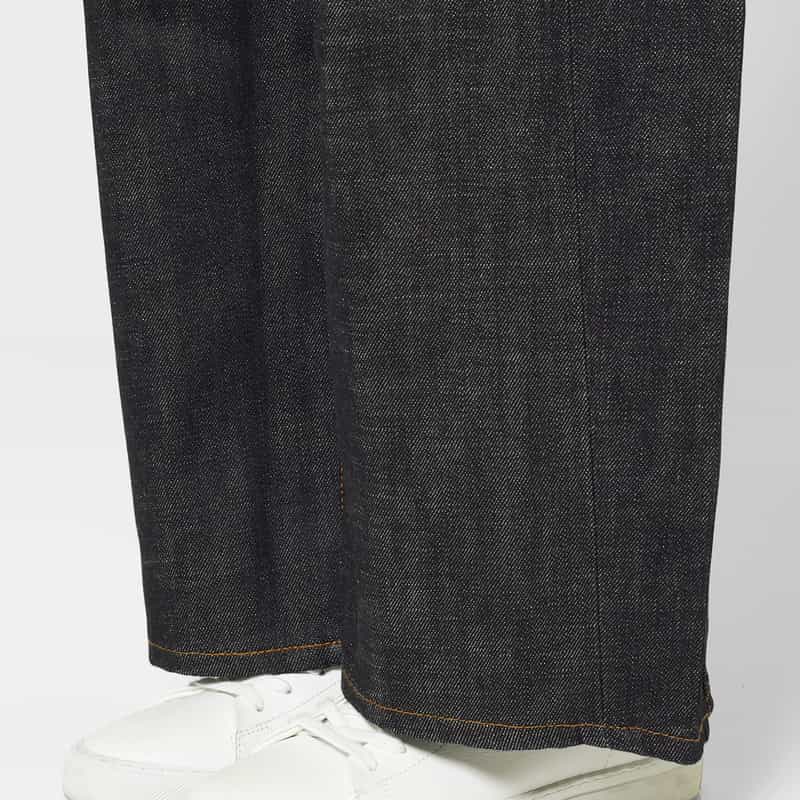 HYKE HYKE ＜ハイク＞ バレルレッグ デニムパンツ NAVY