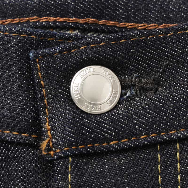 HYKE HYKE ＜ハイク＞ バレルレッグ デニムパンツ NAVY