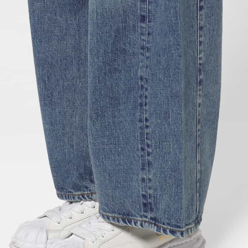 HYKE HYKE ＜ハイク＞ バレルレッグ デニムパンツ BLUE