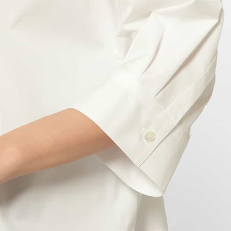 MACKINTOSH MACKINTOSH ＜マッキントッシュ＞ 7分袖ドロップショルダーシャツ WHITE