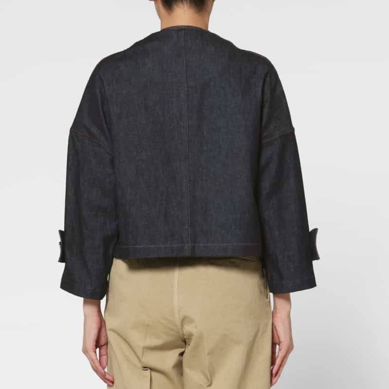 MACKINTOSH MACKINTOSH ＜マッキントッシュ＞ ノーカラーデニムジャケット NAVY