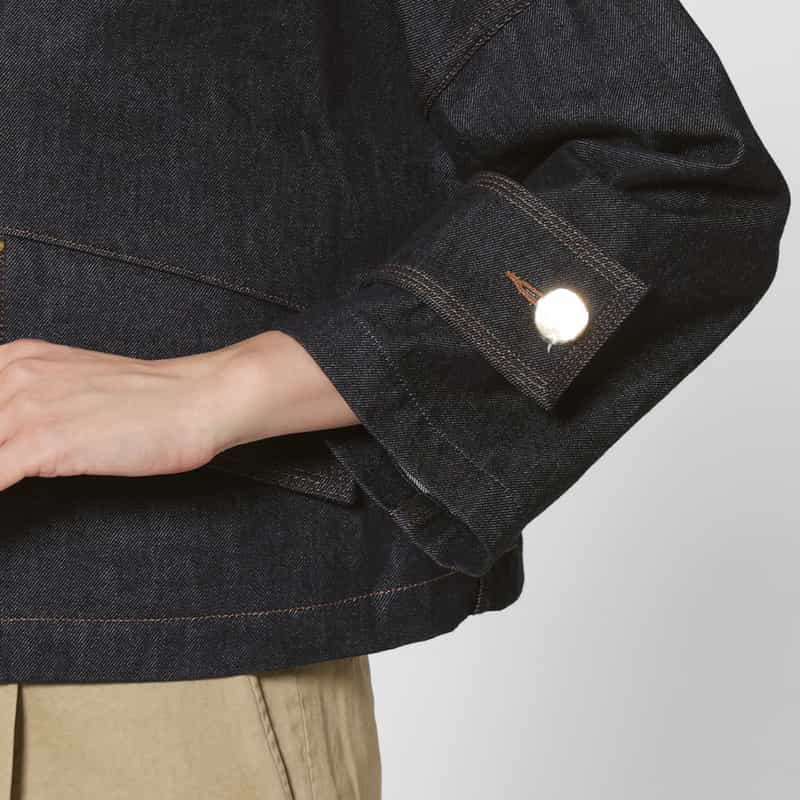 MACKINTOSH MACKINTOSH ＜マッキントッシュ＞ ノーカラーデニムジャケット NAVY