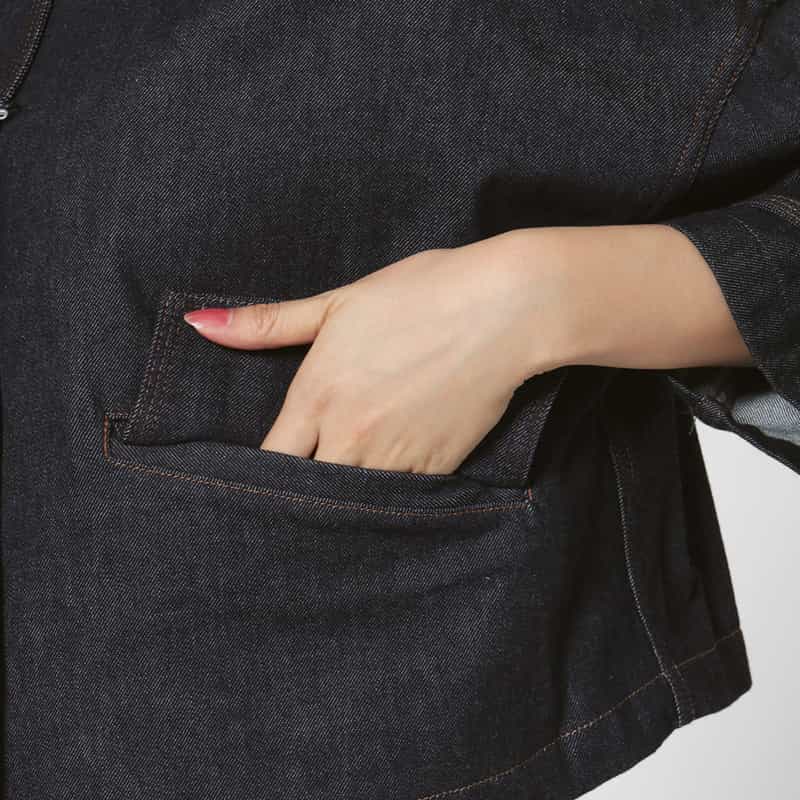 MACKINTOSH MACKINTOSH ＜マッキントッシュ＞ ノーカラーデニムジャケット NAVY