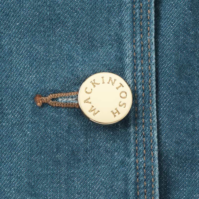 MACKINTOSH MACKINTOSH ＜マッキントッシュ＞ ノーカラーデニムジャケット BLUE