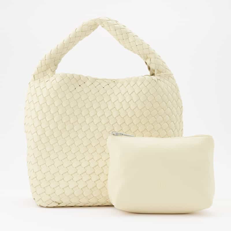 RYLAN RYLAN ＜ライラン＞ リサイクルヴィーガンレザー スモールトートバッグ IVORY