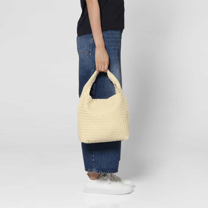 RYLAN RYLAN ＜ライラン＞ リサイクルヴィーガンレザー スモールトートバッグ IVORY