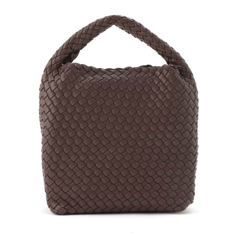 RYLAN RYLAN ＜ライラン＞ リサイクルヴィーガンレザー スモールトートバッグ DARK BROWN