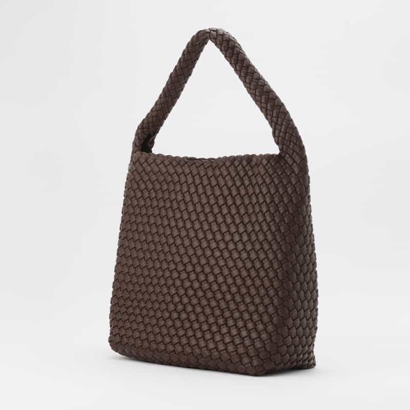 RYLAN RYLAN ＜ライラン＞ リサイクルヴィーガンレザー ラージトートバッグ DARK BROWN