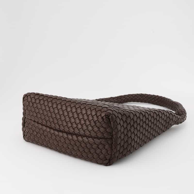 RYLAN RYLAN ＜ライラン＞ リサイクルヴィーガンレザー ラージトートバッグ DARK BROWN