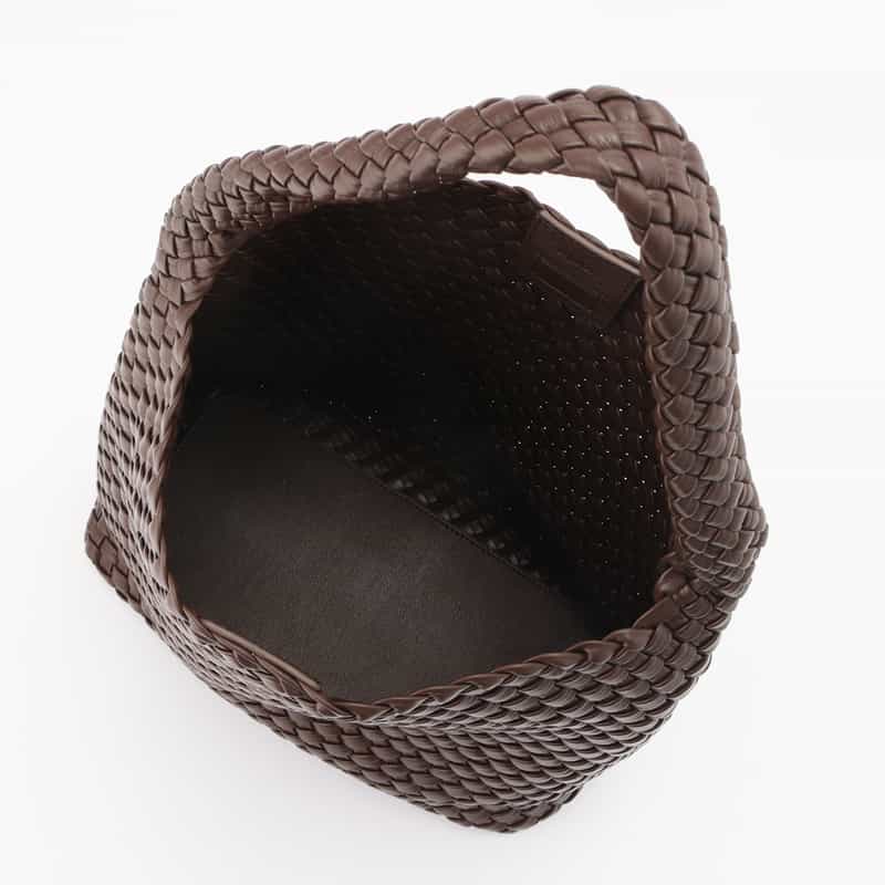 RYLAN RYLAN ＜ライラン＞ リサイクルヴィーガンレザー ラージトートバッグ DARK BROWN