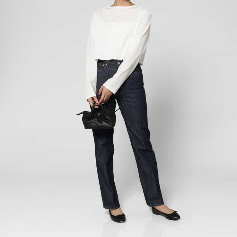 RYLAN RYLAN＜ライラン＞ レザーミニトートバッグ BLACK