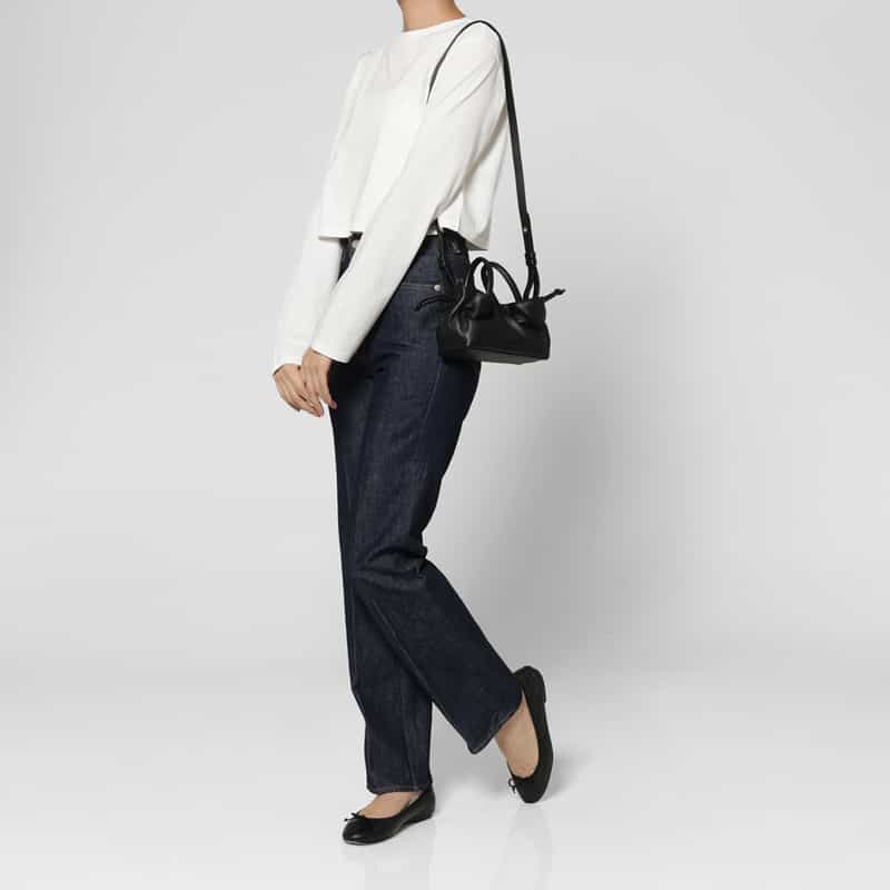 RYLAN RYLAN＜ライラン＞ レザーミニトートバッグ BLACK