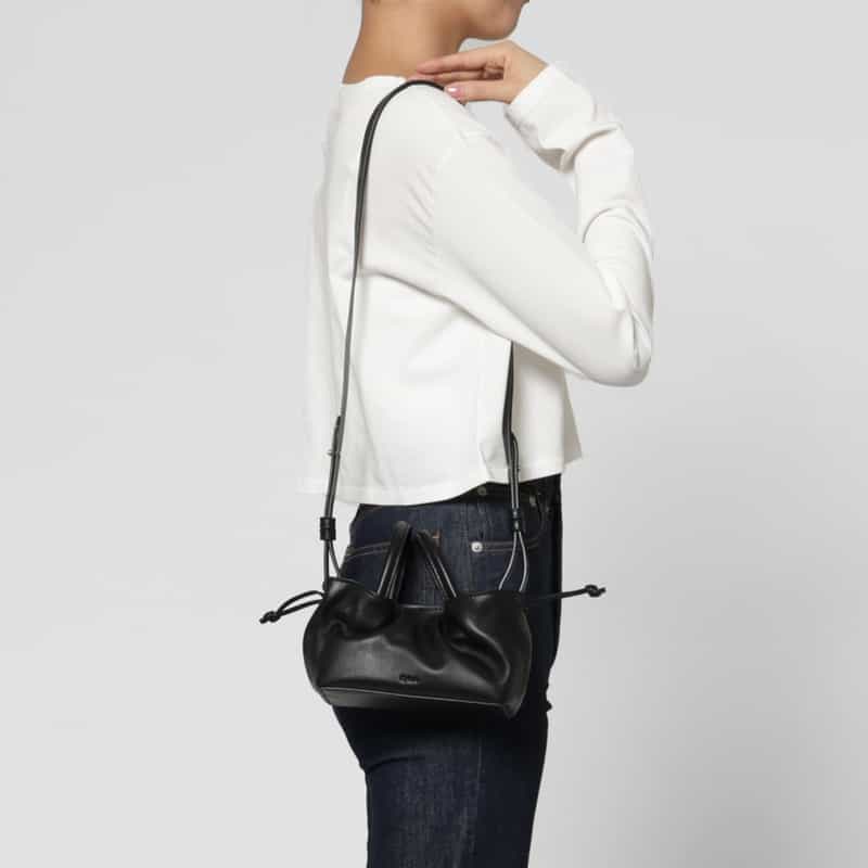 RYLAN RYLAN＜ライラン＞ レザーミニトートバッグ BLACK