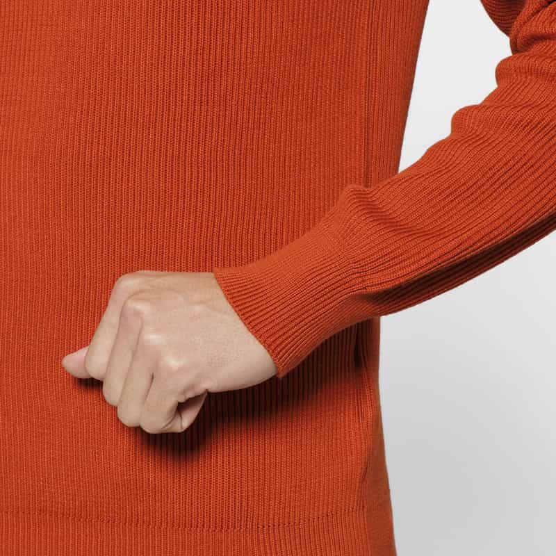 FILIPPO DE LAURENTIIS FILIPPO DE LAURENTIIS＜フィリップ デ ローレンティス＞ コットンニットプルオーバー ORANGE