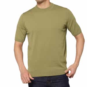 FILIPPO DE LAURENTIIS＜フィリップ デ ローレンティス＞ リブクルーネックニットプルオーバー