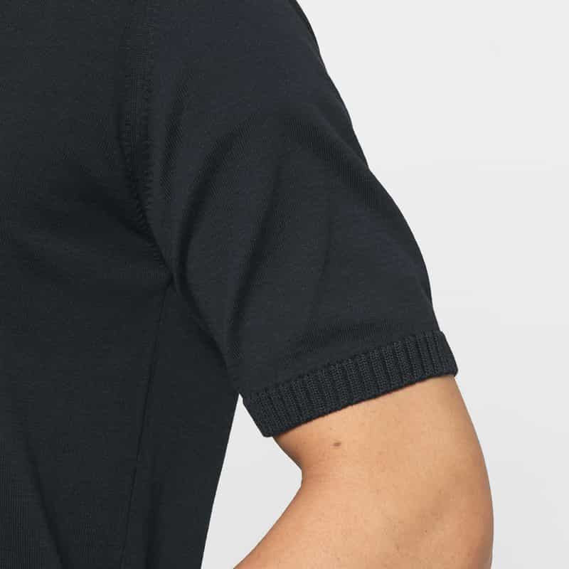 FILIPPO DE LAURENTIIS FILIPPO DE LAURENTIIS＜フィリップ デ ローレンティス＞ リブクルーネックニットプルオーバー NAVY