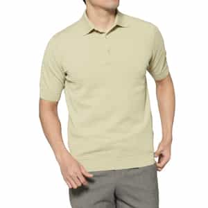 FILIPPO DE LAURENTIIS＜フィリップ デ ローレンティス＞ コットンニットポロシャツ