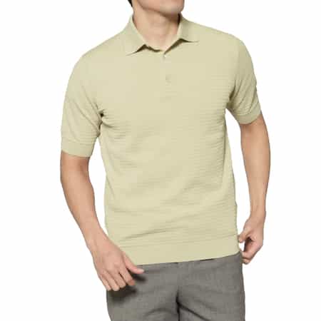 FILIPPO DE LAURENTIIS＜フィリップ デ ローレンティス＞ コットンニットポロシャツ