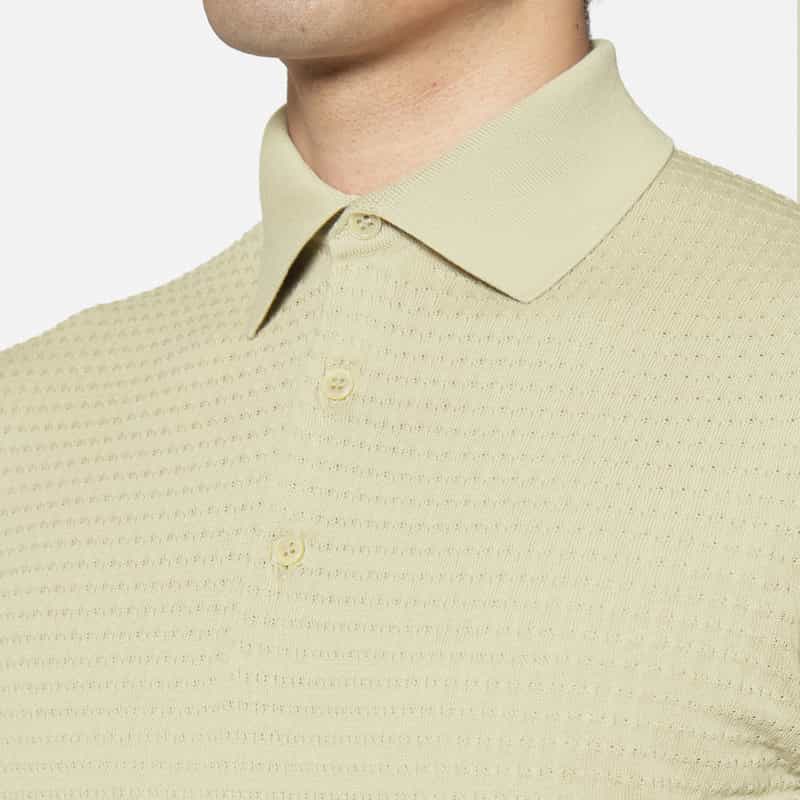 FILIPPO DE LAURENTIIS FILIPPO DE LAURENTIIS＜フィリップ デ ローレンティス＞ コットンニットポロシャツ BEIGE