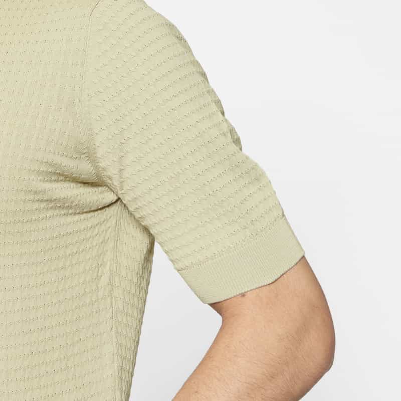 FILIPPO DE LAURENTIIS FILIPPO DE LAURENTIIS＜フィリップ デ ローレンティス＞ コットンニットポロシャツ BEIGE