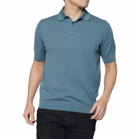 FILIPPO DE LAURENTIIS＜フィリップ デ ローレンティス＞ コットンニットポロシャツ